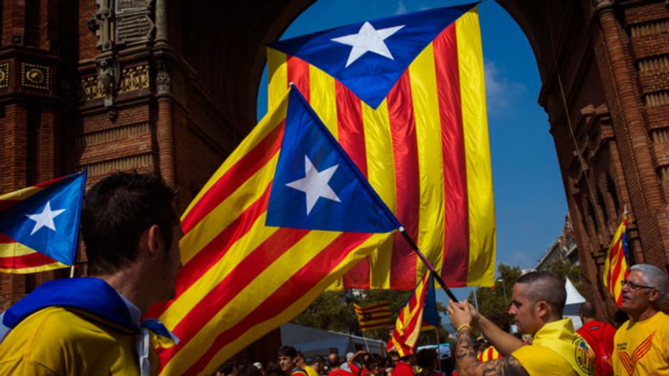 Katalonische Fahne.