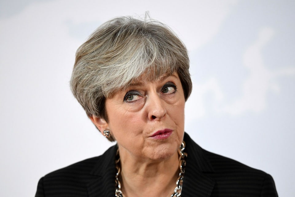 Die britische Premierministerin Minister Theresa May spricht in Florenz, Italien, am  22. September 2017.