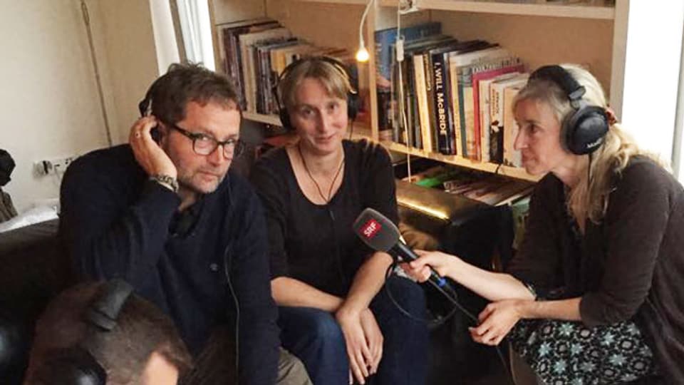 Im Gespräch mit Bernd Schwahn (links). Bild: Anita Richner.