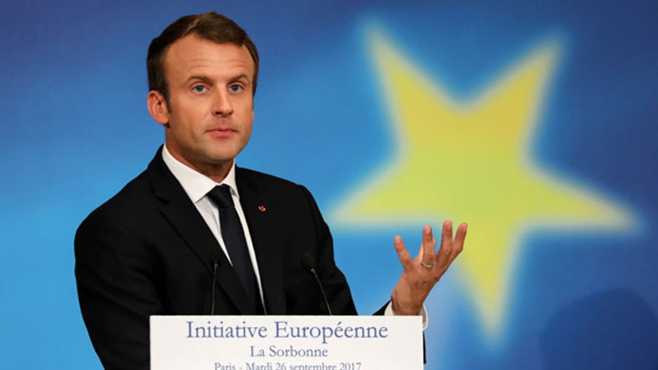 Frankreichs Präsident Emmanuel Macron bemängelt, derzeit sei die EU «zu langsam, zu schwach, zu ineffizient».