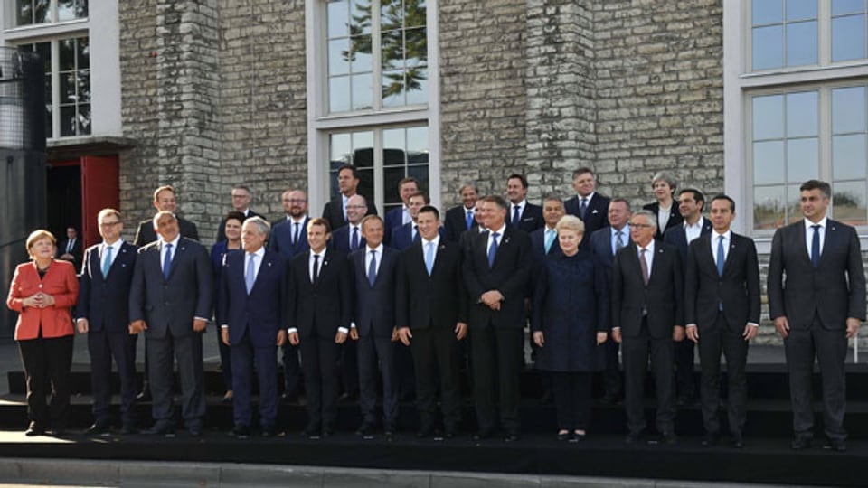 Die EU-Staats- und Regierungschefs in Tallinn.