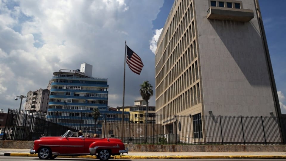 Verwaist: In der US-Botschaft in Havanna arbeiten nur noch wenige. Viele Mitarbeiter wurden abgezogen.