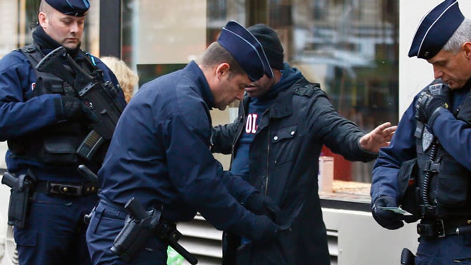 Polizeikontrollen in Frankreich.