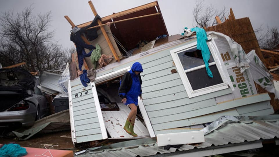 Ein durch Hurrikan «Harvey» zerstörtes Haus in Rockport, Texas.