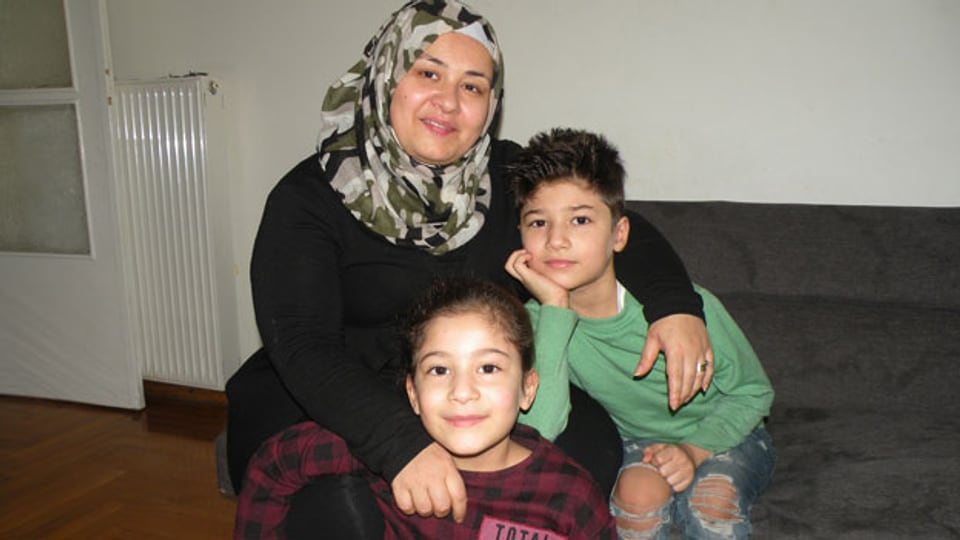 Ola Darouzi und ihre Kinder.