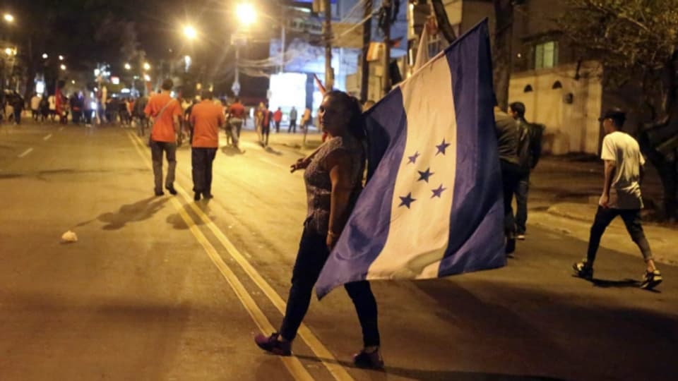 Proteste in Tegucigalpa, Honduras.