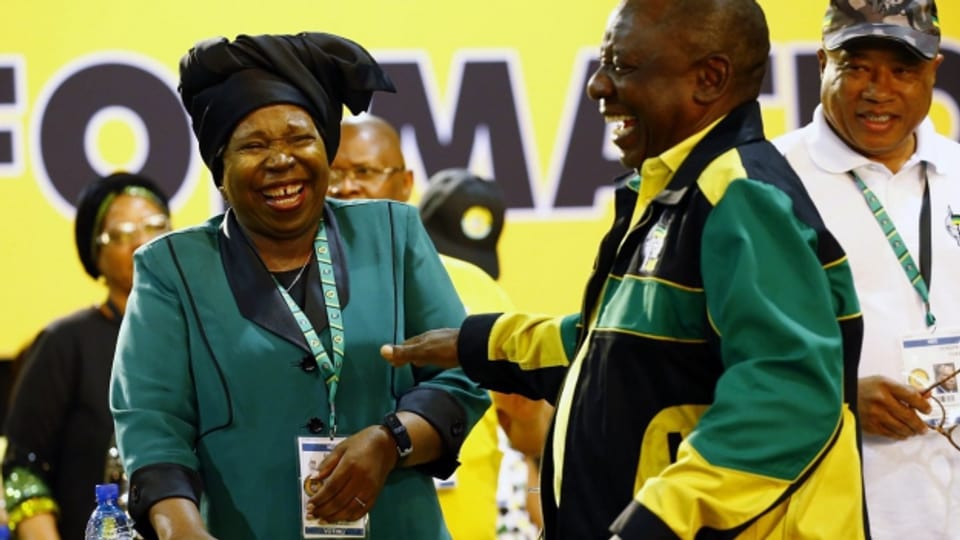 Die beiden Kandidaten für die Nachfolge von Jacob Zuma am ANC-Parteikongress.
