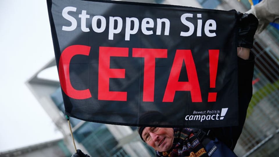 Gegen das Freihandelsabkommen Ceta zwischen der EU und Kanada gab es heftige Proteste.