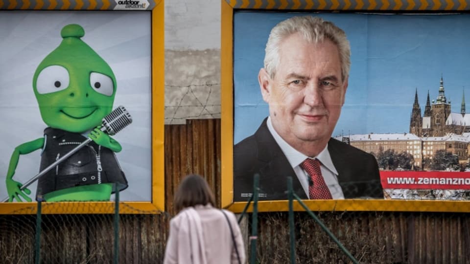 Wird er wiedergewählt? Tschechiens Präsident Miloš Zeman stellt sich am Sonntag zur Wiederwahl.