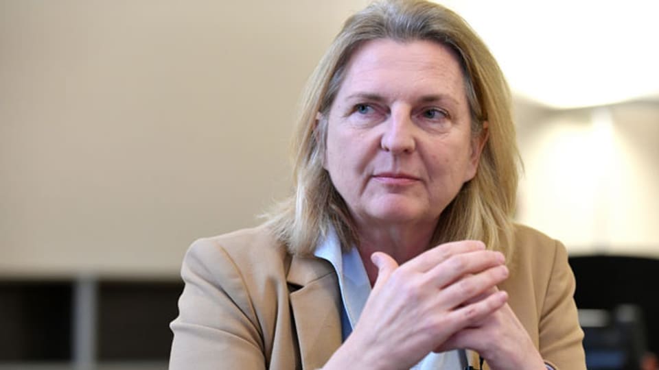 Karin Kneissl, Österreichische Aussenministerin.