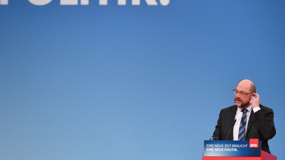Die SPD will in einer Grossen Koalition mitregieren: Parteichef Martin Schulz am Sonderparteitag vom Sonntag