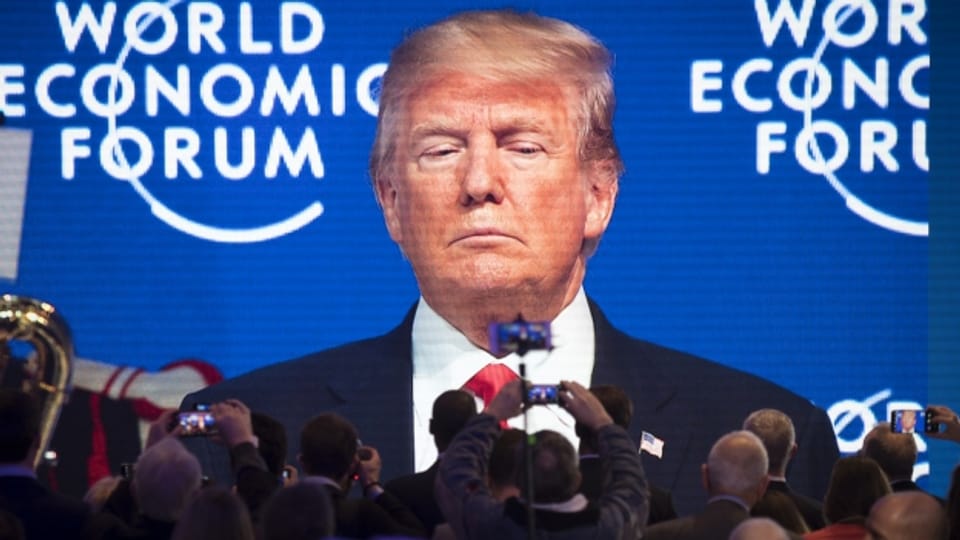 US-Präsident Donald Trump hat am WEF für zusätzlichen Rummel gesorgt.