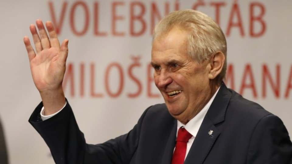 Milos Zeman, der neue und alte Präsident der Tschechischen Republik.