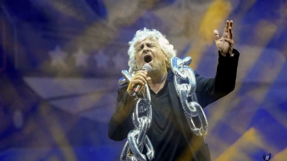 Darf in Süditalien auf Erfolg hoffen: Beppe Grillo, Gründer der «Fünf-Sterne-Bewegung».
