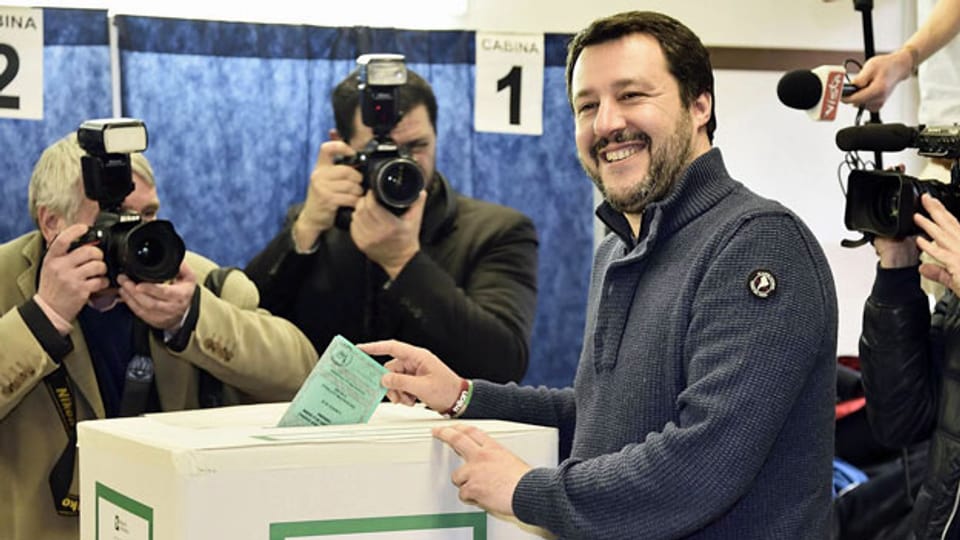 Matteo Salvini Vorsitzender der Lega Nord.
