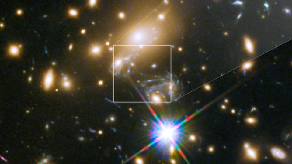 Der Stern «Ikarus» ist im «Hubble»-Teleskop zu sehen.