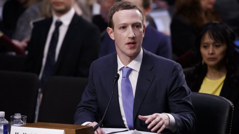 Facebook-Chef Mark Zuckerberg vor dem US-Senat