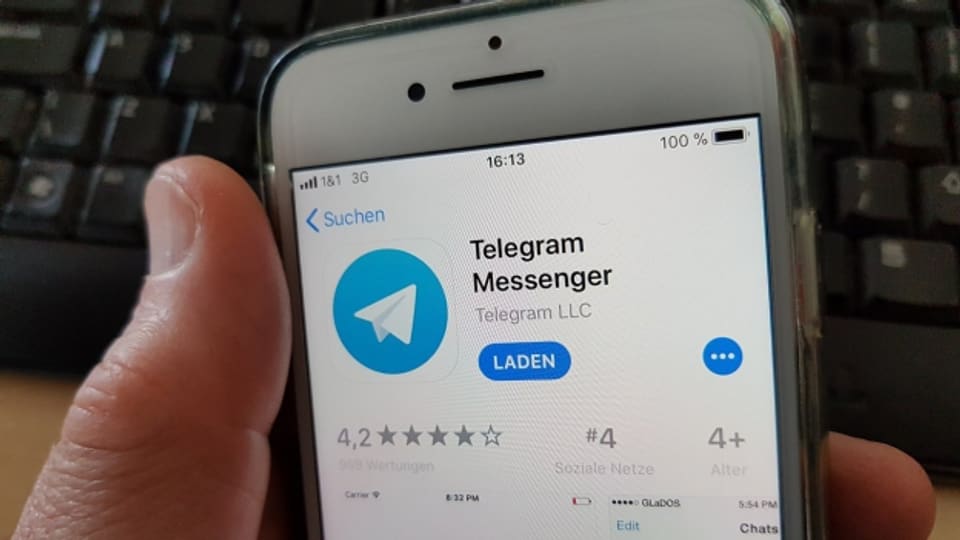 Viele Russen nutzen den «Telegram»-Messenger für den Nachrichtenaustausch.