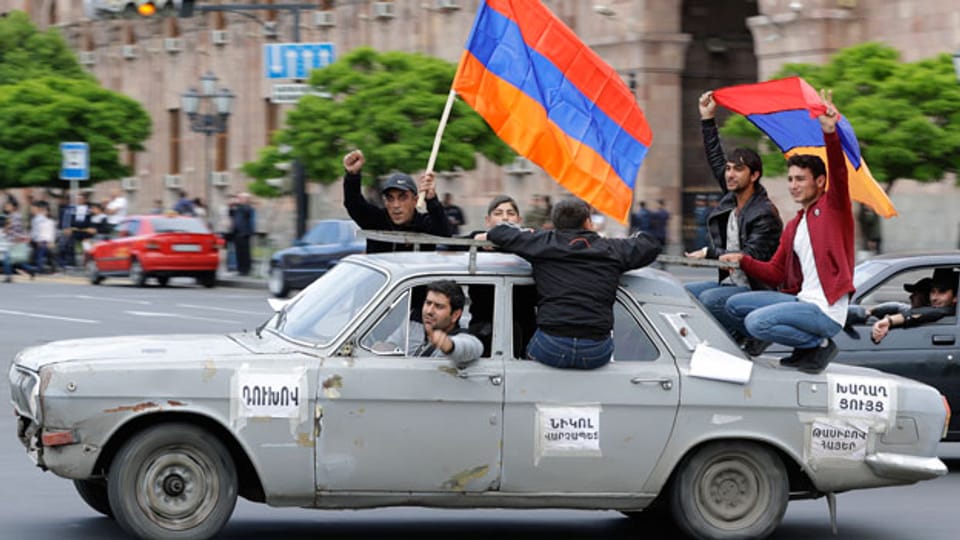 Proteste in Armeniens Hauptstadt Eriwan.