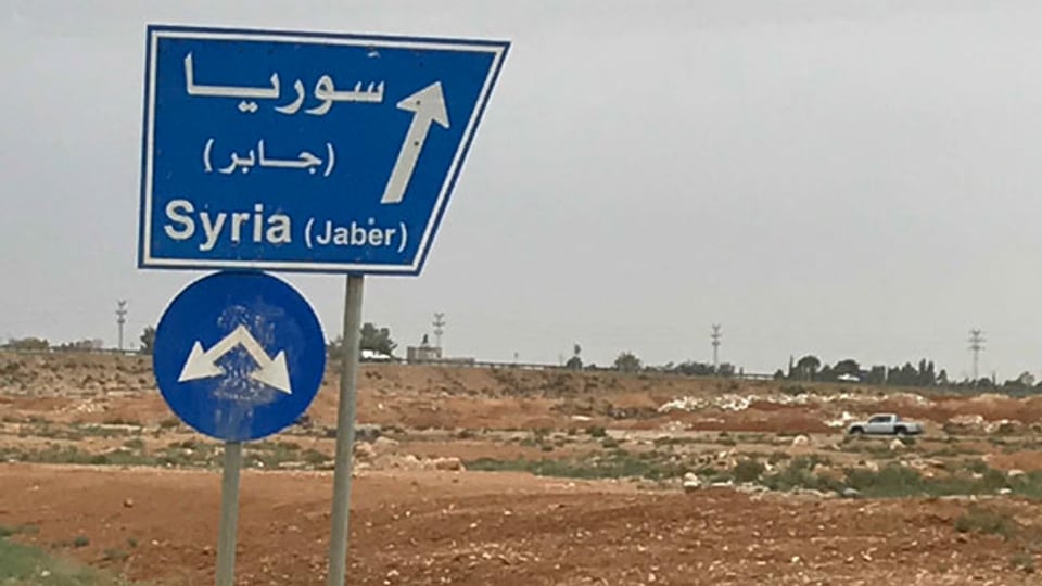 Grenzübergang zwischen Syrien und Jordanien. Bild: Susanne Brunner.