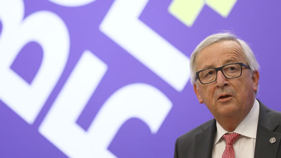 EU-Kommissionspräsident Jean-Claude Juncker. Mit dem Statut ist EU-Firmen verboten, sich US-Sanktionsvorschriften zu unterwerfen.