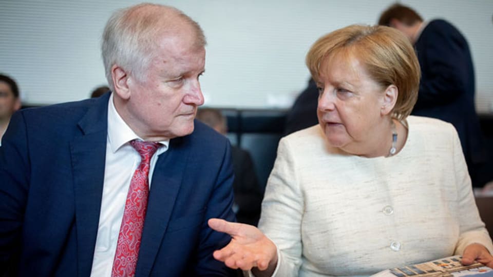 Bundekanzlerin Angela Merkel und Innenminister Horst Seehofer.