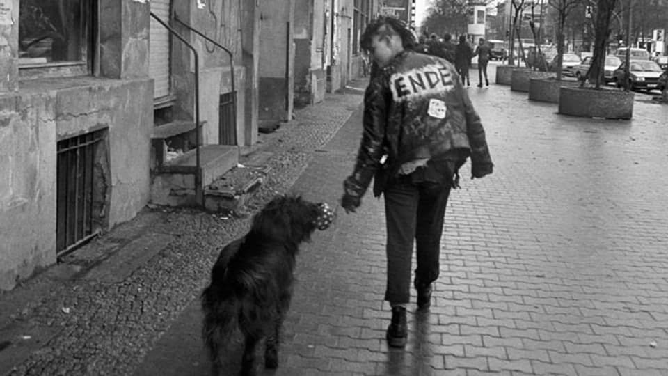 Berlin 1988 – Punkerin in Kreuzberg, Westberlin.