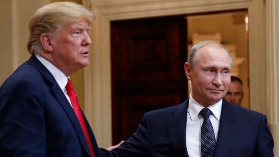US-Präsident Donald Trump (links) mit seinem russischen Amtskollegen Waldimir Putin.