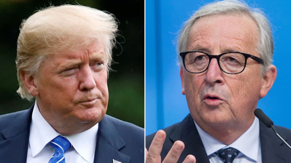 US-Präsident Donald Trump (links) und EU-Kommissionspräsident Jean-Claude Juncker.