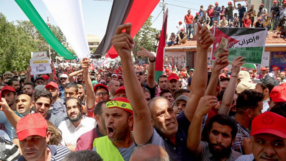 Proteste in Jordanien im Juni 2018.