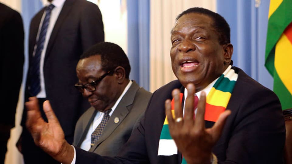 Simbabwes Präsident Emmerson Mnangagwa.