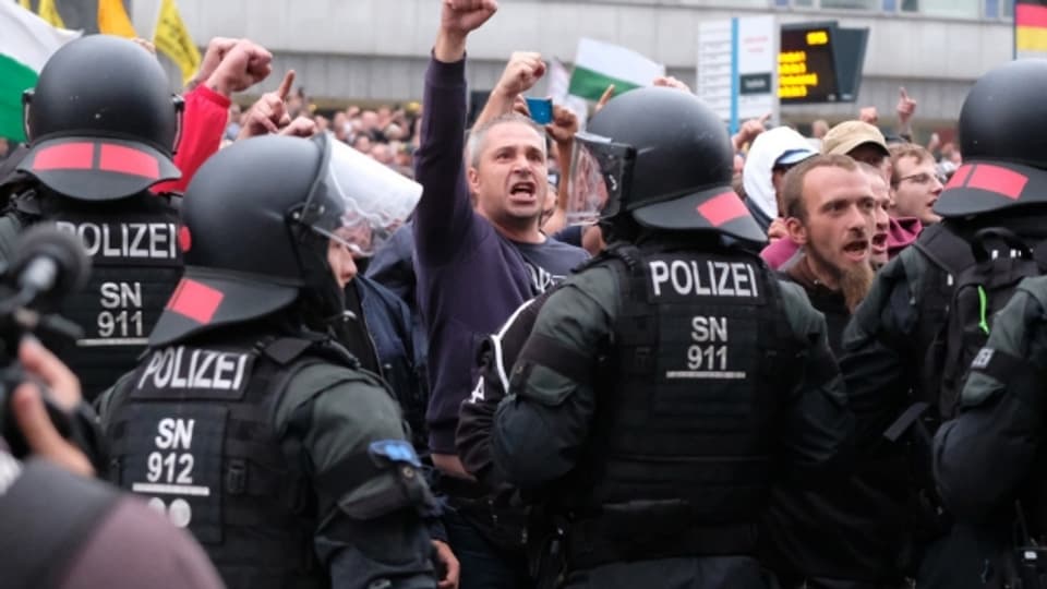 Die Situation in Chemnitz eskalierte erneut.