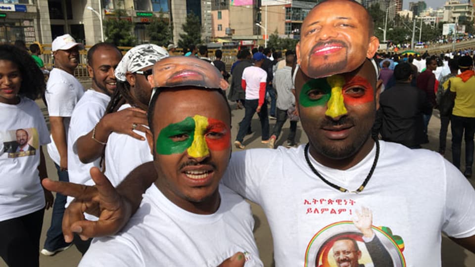 Wandel in Äthiopien: Tausende versammelten sich im Juni in Addis Abeba, um den neuen äthiopischen Premierminister Abiy Ahmed zu feiern und zu ehren.