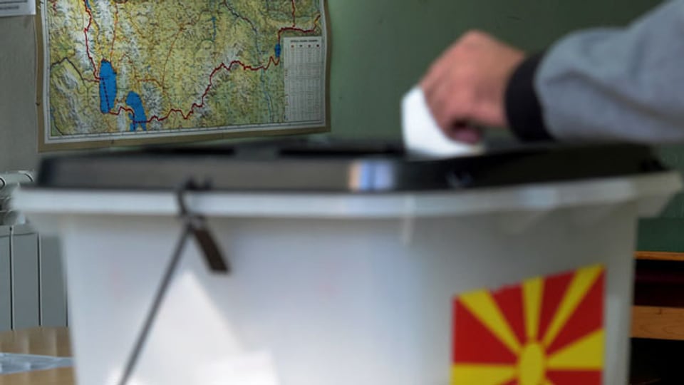 Wahllokal in der Stadt Skopje. Fast zwei Millionen Mazedonier konnten am 30. September in einem nationalen Referendum darüber abstimmen, ob der Name des Landes in «Nordmazedonien» geändert werden soll.