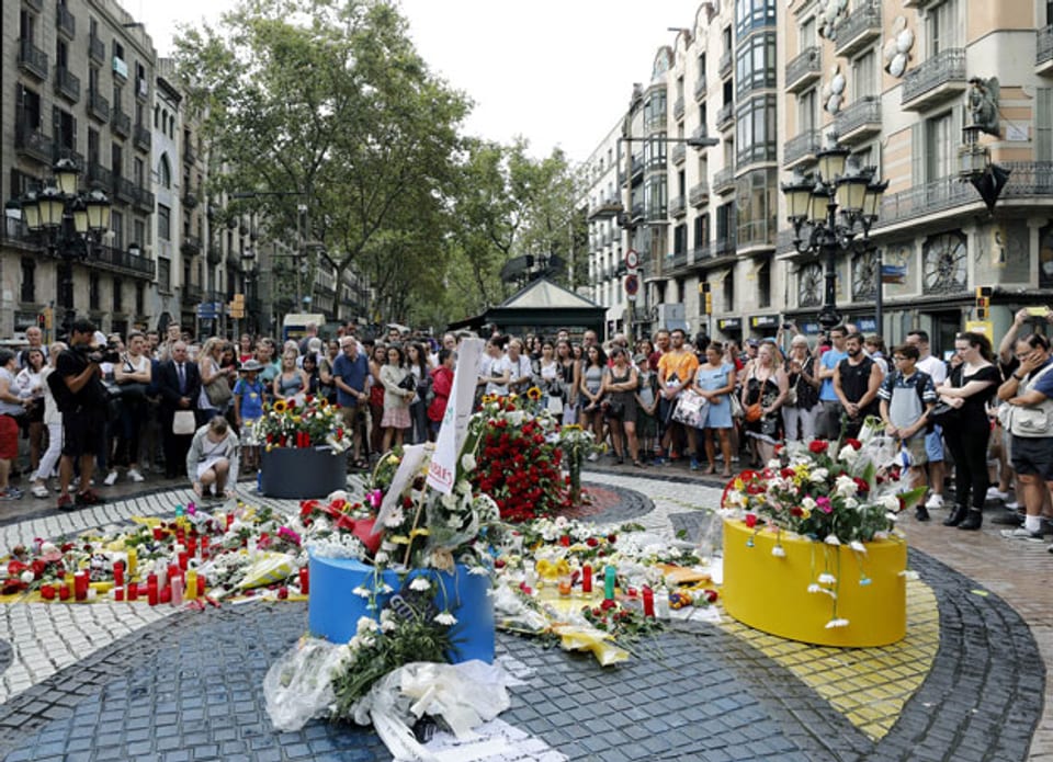 Gedenken an die Terror-Opfer in Barcelona
