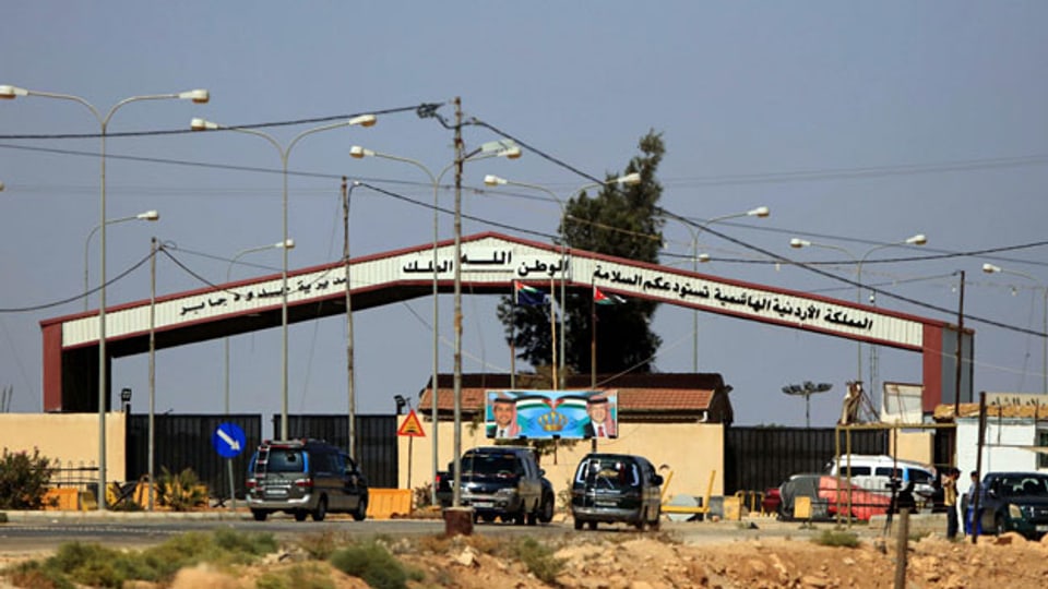 Grenzposten Nasib, zwischen Jordanien und Syrien.
