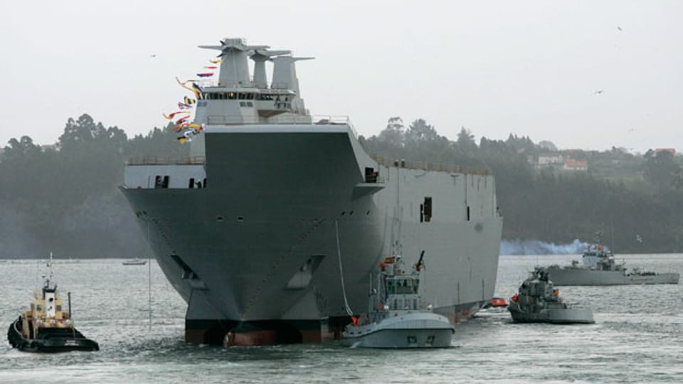 Das spanische Kriegsschiff «Juan Carlos».