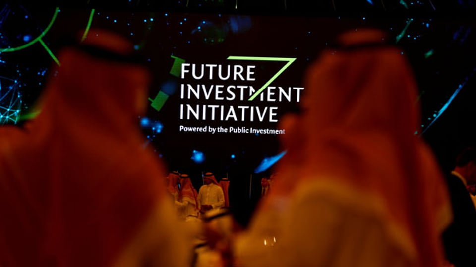 Teilnehmer an der Investitionskonferenz in Riad, Saudi-Arabien am 23. Oktober 2018.