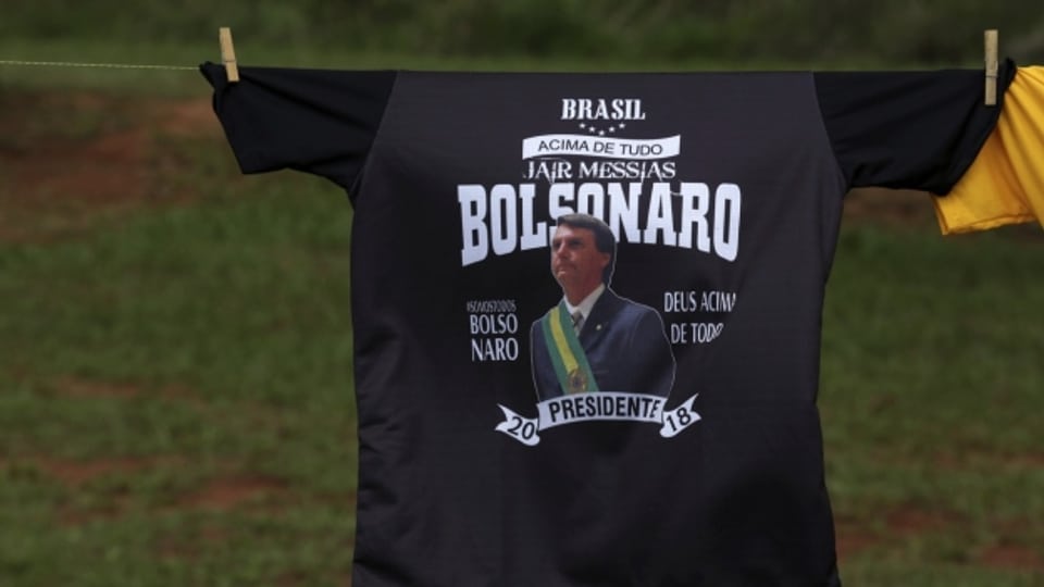 Kampagnen-Shirt für die Wahl von Jair Bolsonaro in Brasilien.