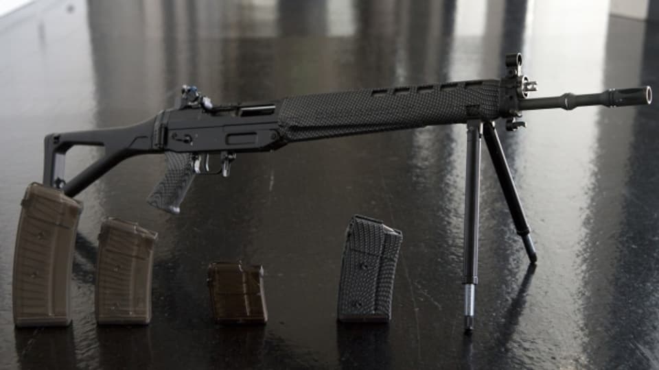 Ein SIG 550 Sturmgewehr. Waffen ähnlicher Bauart sollen in Jemen aufgetaucht sein.