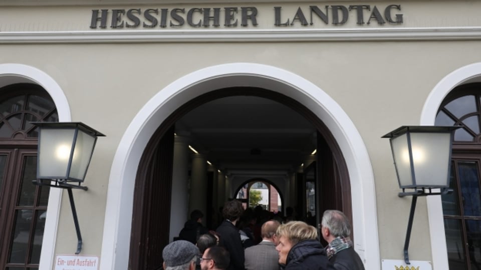 Wahltag in Wiesbaden: Hessischer Landtag.