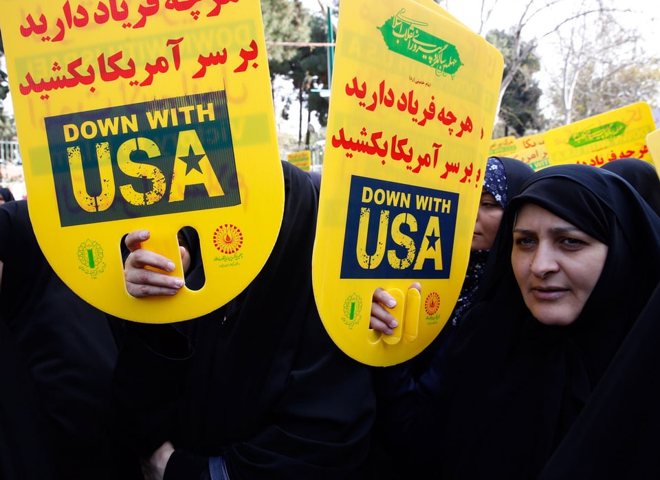 Demonstration gegen die USA in Teheran
