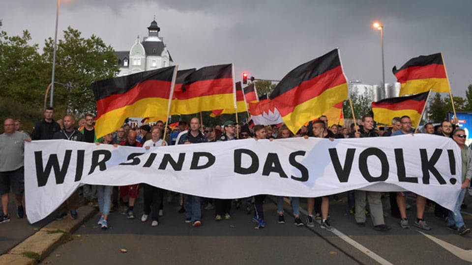 Demonstrationen in Chemnitz am 7. September 2018.