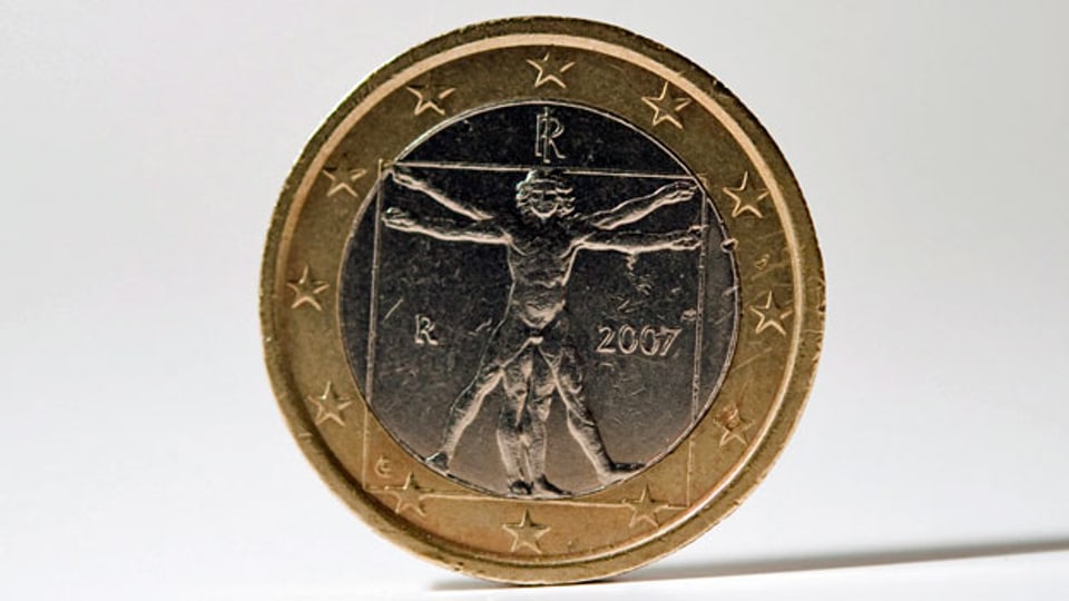 Italienische Euromünze.