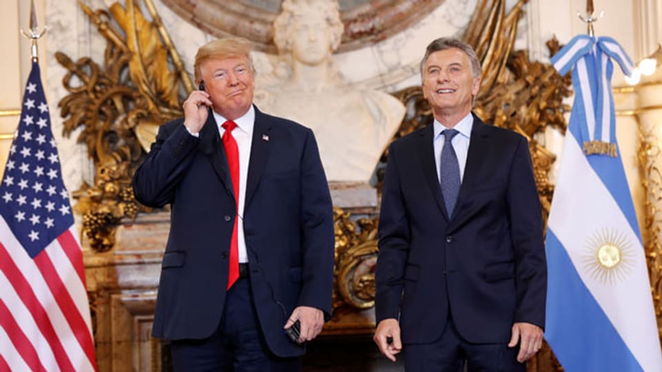 US-Präsident Donald Trump und Argentiniens Präsident Mauricio Macri vor dem G20-Gipfel in Buenos Aires am 30. November 2018.