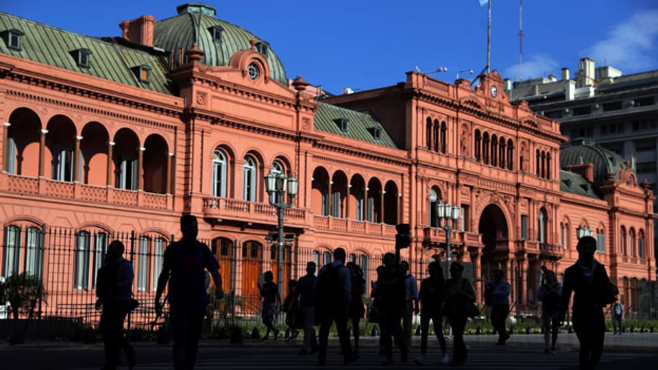 Der Präsidentenpalast Casa Rosada in Buenos Aires.