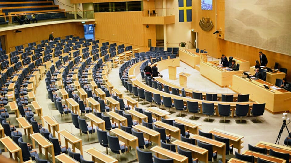 Das schwedische Parlament.
