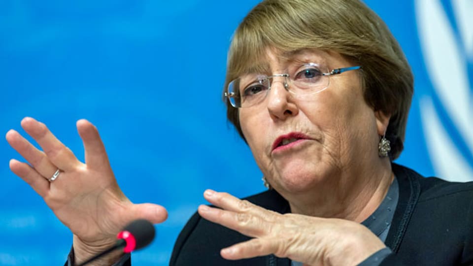 Michelle Bachelet, Hochkommissarin der Vereinten Nationen für Menschenrechte.