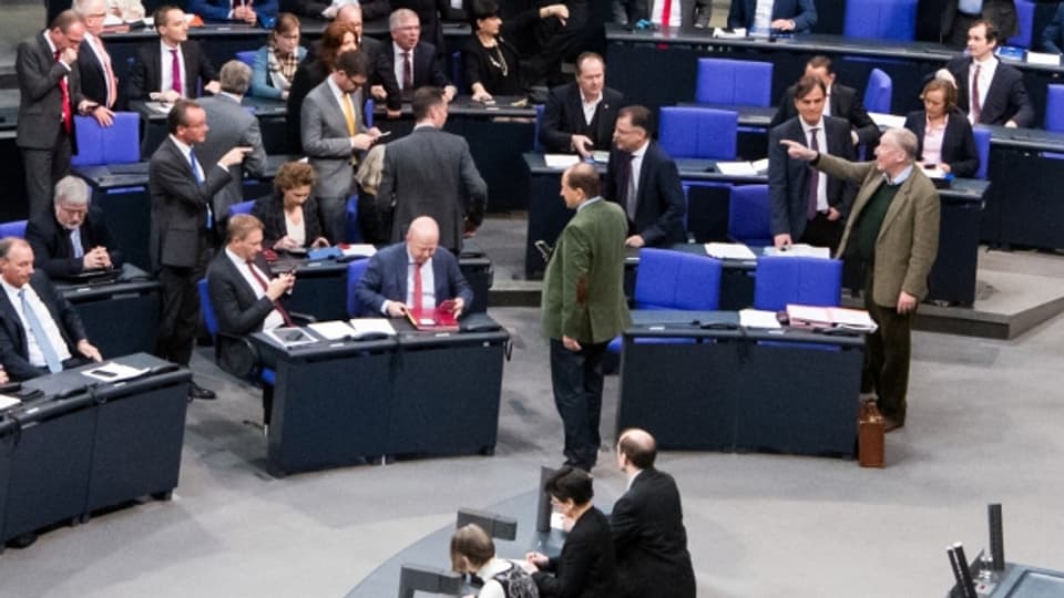 Hitzige Debatten im deutschen Bundestag.