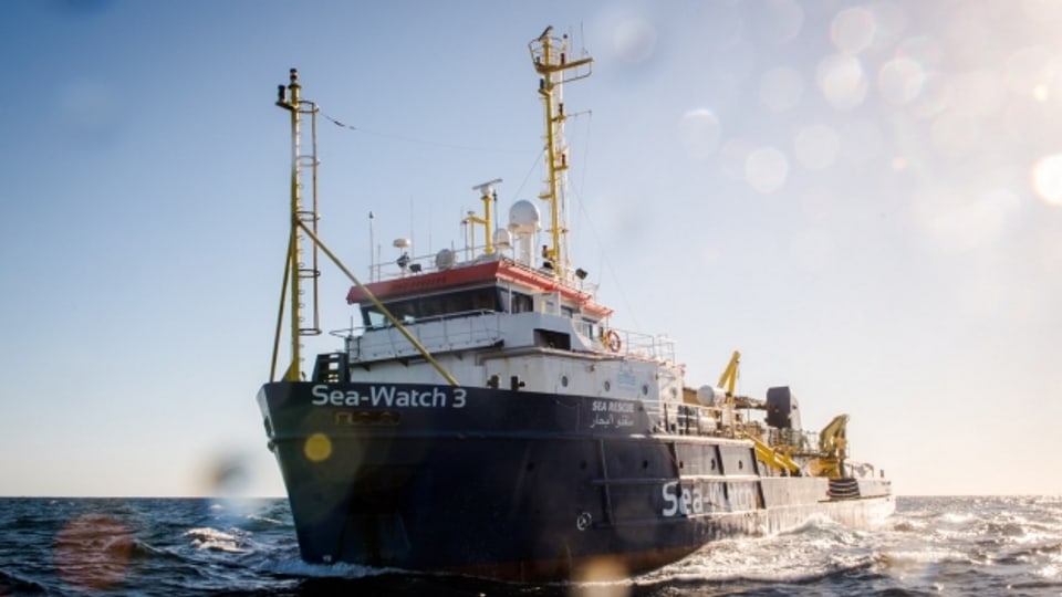 Die Sea Watch 3, das Schiff einer deutschen Rettungsorganisation, liegt derzeit vor Malta.